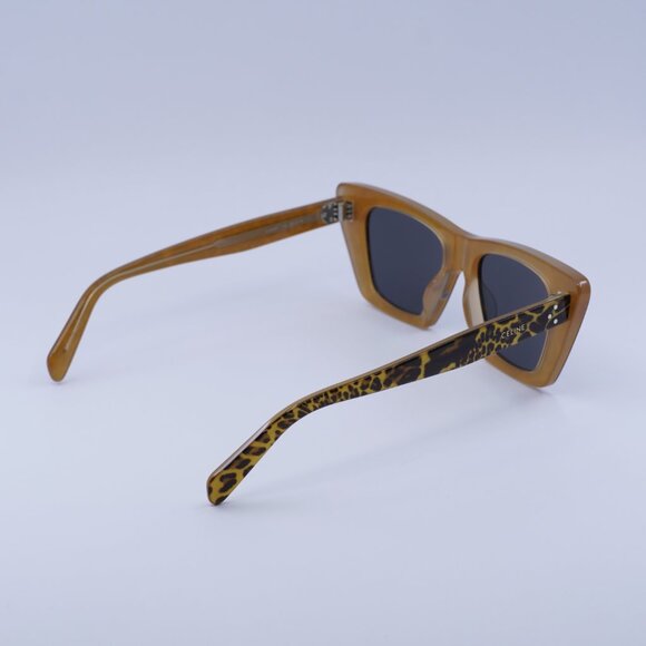 🕶️ New Celine CL40187I 99A Sunglasses - Cheetah Frame, Smoke Lenses - Picture 11 of 12
